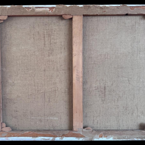 Renée PRINZ “Boatmen on the Meuse at Namur” oil painting on canvas