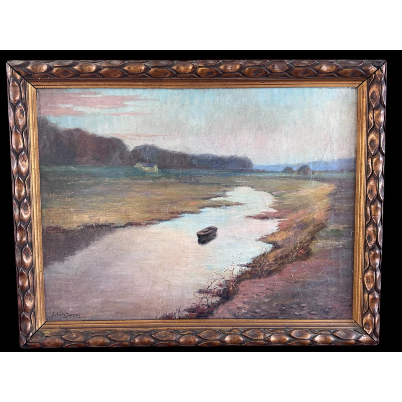 Ludovic Janssen “Landschap van de Kempen”, olieverfschilderij op doek