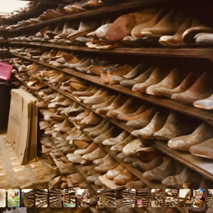 Grote verzameling schoen-/voetvormen, hout en metaal, 6000/7000 stuks, 20e eeuw