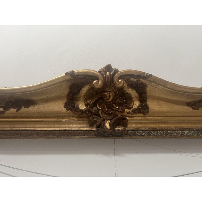 Grand encadrement en bois et stuc doré ( H 195cm ) XIXe siècle