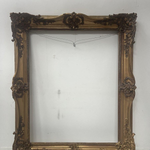 Large frame in wood and gilded stucco (H 195cm) 19th century