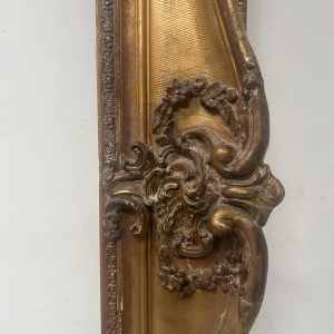 Large frame in wood and gilded stucco (H 195cm) 19th century