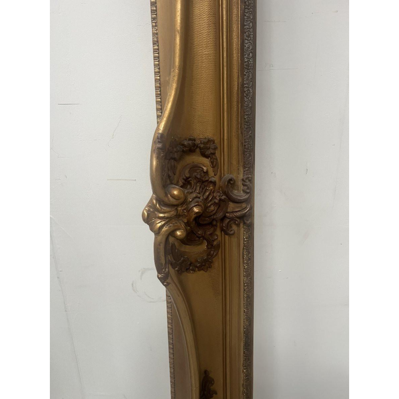 Grand encadrement en bois et stuc doré ( H 195cm ) XIXe siècle