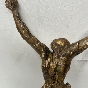 Christ carved and gilded in wood, 19th century