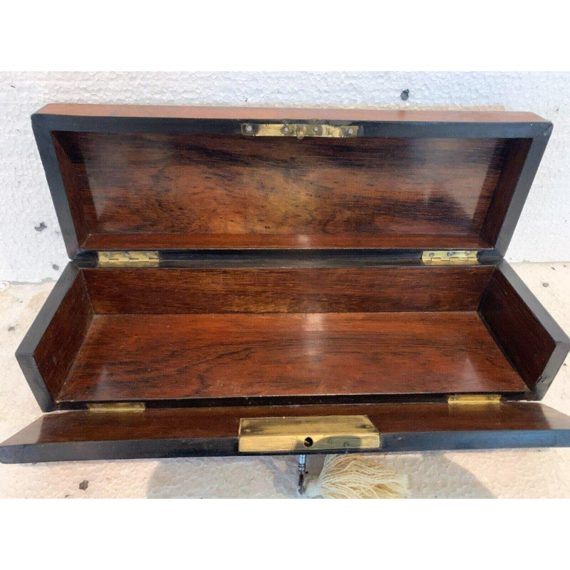 Napoleon III period thuya burl glove box, Boulle marquetry, 19th century