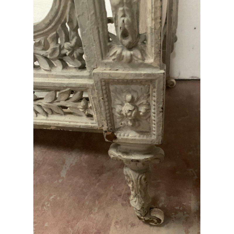 Petit canapé / banquette en fonte de fer ajouré, XXe siècle