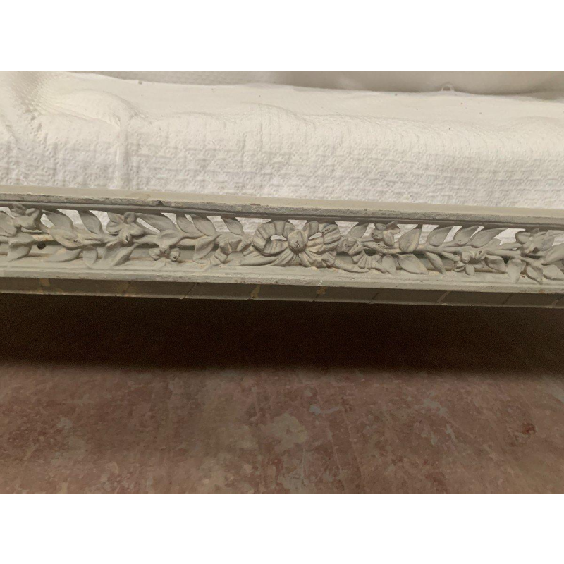 Petit canapé / banquette en fonte de fer ajouré, XXe siècle