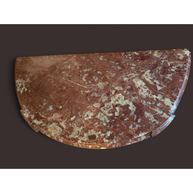 Petite console Louis XVI en bois doré, fin XIXe s