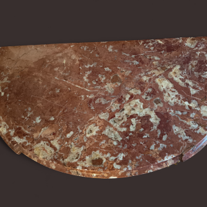 Petite console Louis XVI en bois doré, fin XIXe s