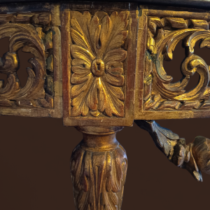 Console Louis XVI en bois doré, XIXe s