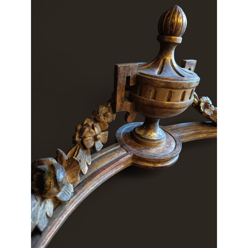 Console Louis XVI en bois doré, XIXe s