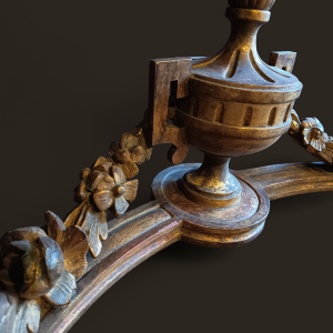 Console Louis XVI en bois doré, XIXe s