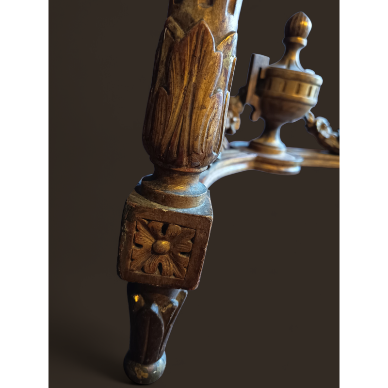 Console Louis XVI en bois doré, XIXe s