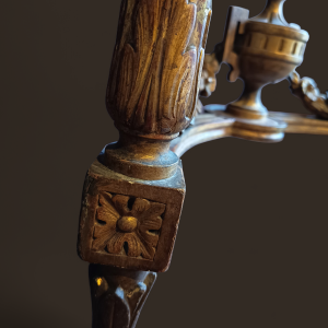 Console Louis XVI en bois doré, XIXe s