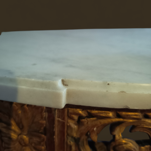 Console Louis XVI en bois doré, XIXe s