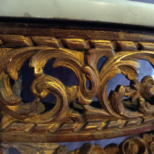 Console Louis XVI en bois doré, XIXe s