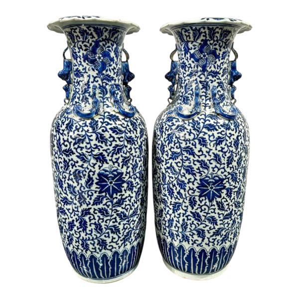 Paire de vases chinois, fin 18e siècle
