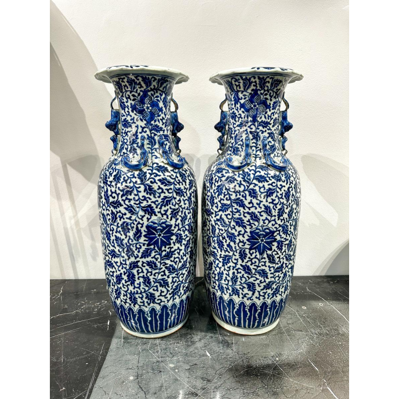 Paire de vases chinois, fin 18e siècle