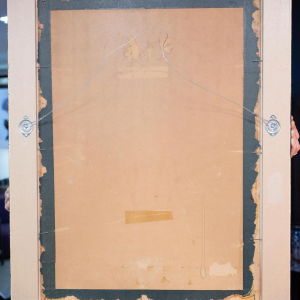 Edgard Scauflaire "La Jeune Fille" tableau, huile sur panneau, XXe s