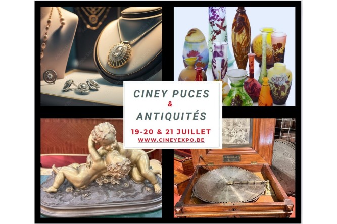 Ciney Puces & Antiquités ces 19, 20 & 21 juillet